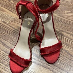 Mix No. 6 Red Fringed Heels